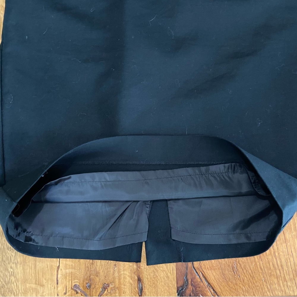 Merona Classic Black Lined Stretch Cotton Pencil Skirt, Great Wardrobe Basic, 8 - Picture 4 of 10